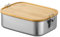 Bento Lunchbox für Erwachsene/Kinder,Edelstahl Brotdose und Lunchbox 800ml/1200ml/1500ml,Metalldose mit Holzdeckel,BPA- & Plastikfreie Brotbox,Frühstücksbox für Kindergarten,Schule & Ausflüge (1200ml)