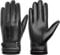 BISON DENIM Herren Thermo Winterhandschuhe Echtleder Handschuhe Touchscreen Lederhandschuhe Warme mit Fleece gefütterte Handschuhe Winddicht Wasserdicht (Schwarz, Klein)