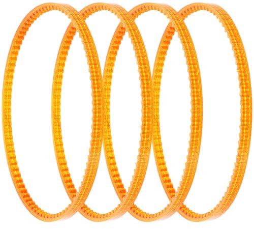 DECHOUS Cotton Candy Machine Belt Replacements 4pcs Electric Commercial Candy Floss Machine Spare Parts for Cotton Candy Making Supplies Orange