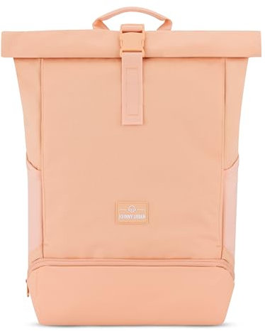 Johnny Urban Rucksack Herren & Damen Orange - Allen Large - Rolltop Backpack Groß für Fahrrad, Arbeit, Uni - Laptop Tagesrucksack mit Schuhfach - Wasserabweisend