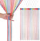 Trimming Shop Glitter Beaded String Curtains Polyester Fly Screen Room Divider Fringe Panel Spaghetti Tassel Curtain Decorative for Doorway, Windows & Event Decoration, 200cm x 100cm, Multi
