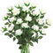 JUSTOYOU 20 PCS Weiße Rose künstliche Blume, Seide blühende Rose mit Stiel, realistische Blume für Home Table Office Party Hochzeit Garten Arrangements