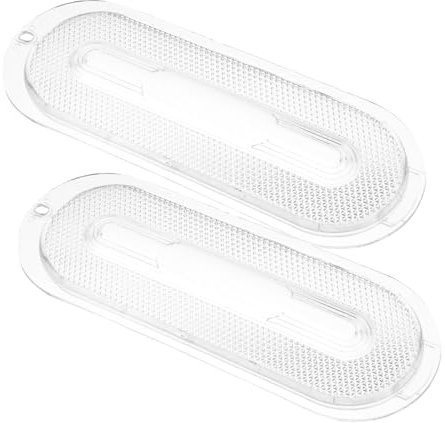 IWOWHERO 2stücke Dunstabzugshaube Lampe Protector Oval Vent Beleuchtung Lampe Lichtdiffusor Lichtschutz Lichtpaneel Lichtlinse Lampenteil Zubehör Für Küche Dunstabzugshaube