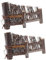 Toddmomy 2pcs Screen Bonsai Gate Door Kit Folding Screen Outdoor Succulents Decorating Gate Latch Sashimi Serving Board Gate Hardware Gate Kits Mats Fence Tea Ceremony Supply Bamboo