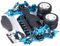 ZuoLan 1 Set Aluminium Alloy & Carbon Fibre Shaft Drive 4WD Touring Car Frame Kit for Tamiya TT02 RC Model Car (*B Style)