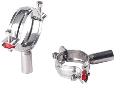 1PCS 19mm-108mm Stainless Steel Pipe Clamp Clip Support Bracket Without Base Plate Pole Length 45mm(25-27mm)