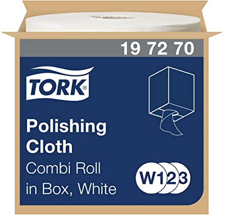 Tork Poliertücher Weiß W1/2/3, Professionelle Qualität, 1 × 450 Tücher, 197270