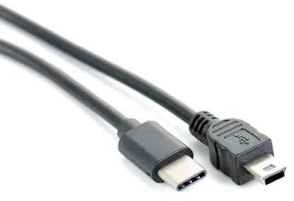 USB C to Mini USB Cable (Mini USB to Type C) - Compatible with Nikon, Olympus, Fuji, Pentax, Panasonic, Sony, Leica, GoPro, DJI, Sigma, Vivitar, Minolta, Kodak, Konica, Ricoh Camera/Camcorder - 1M