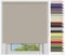 EFIXS Verdunklungsrollo Medium - 25 mm Welle - Breiten: 120-240 cm - Höhen bis 240 cm - Hier: 140 cm x 240 cm (Stoffbreite x Höhe) - steingrau (7929) - lichtundurchlässig - Blickdicht