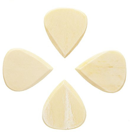 Timber Tones TTJTBB4 Jazz Buffalo Bone 4, Luxus Plektrum/Plektren