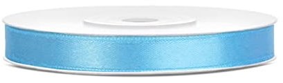 25m Satinband Satin Geschenkband hellblau 6mm breit