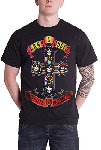 Guns N' Roses Appetite for Destruction - Pochette Homme T-Shirt Manches Courtes Noir L