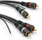 kenable Gemelo RCA Blindado Fono Audio Cable Oxygen Free Cobre & Tag Alambre 1,5 m [1.5 metros/1,5m]