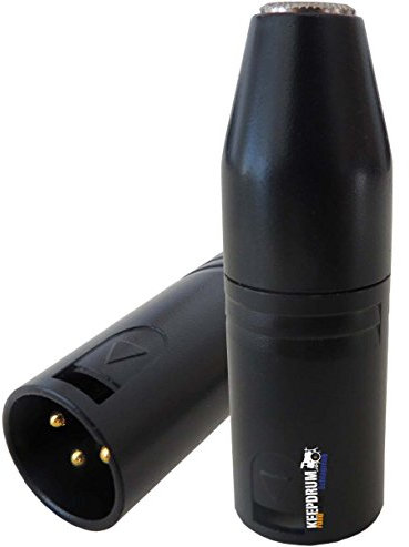 keepdrum ADP08 Adapter XLR zu Miniklinke 3,5mm Converter für Videomikrofone