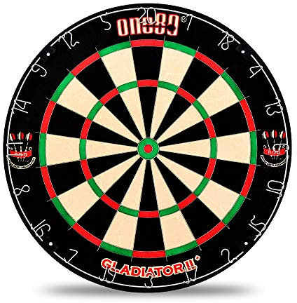 ONE80 Dartscheibe, selbstheilend, Sisal/Borsten, 45,7 cm