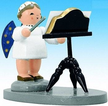 KWO Olbernhau 75629 Engel Dirigent mit Notenständer, 5 cm