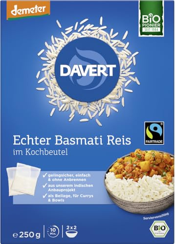 demeter Echter Basmati Reis im Kochbeutel Fairtrade 1 x 250 g