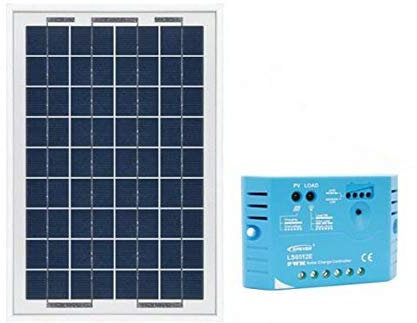 Ohm-Easy Kit Panneau Solaire polycristallin 10W 12V et régulateur 5A