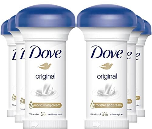 6 x Dove 24h Anti-Perspirant Anti-Transpirant Deodorant Original 50ml