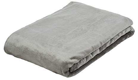 Gözze - Wohn- und Kuscheldecke, Memphis, Hohes Stoffgewicht 300 g/m², 220 x 240 cm - Silber