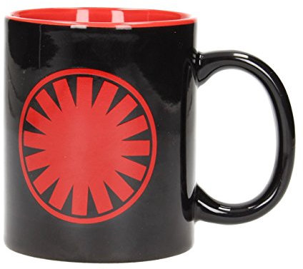 SD toys sdtsdt89986 Becher aus Keramik, Design Star Wars Episode 7 – First Order Symbol, schwarz und rot