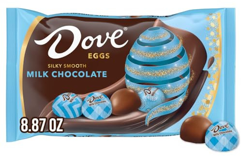 DOVE Milk Chocolate Eggs Easter Candy, 8.87 Oz Bag