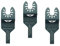 3 x 10mm TopsTools FA10F_3 Fast Fit Wood Cutting Blades Compatible with Dewalt Stanley Black and Decker Bosch Fein (Non-StarLock) Makita Milwaukee Parkside Ryobi Worx (Fast Change) Multi Tool