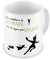 iMage Tazza Mug Non smettere di sognare solo chi sogna può volare - Famosi Bianca