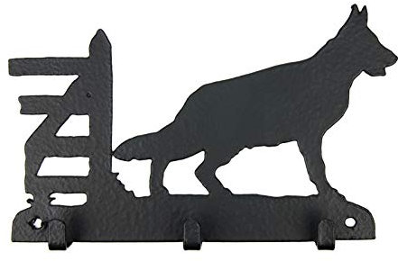 Tierisch-tolle Geschenke Deutscher Schäferhund Leinengarderobe - Schlüsselbrett - Garderobe mit Hundemotiv