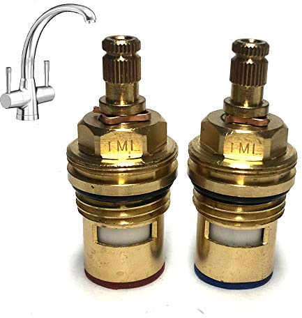 Tap Cartridge for Blanco Cleo BM6100 Quarter Turn Valve Compatible Replacement Pair