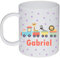 Kembilove Taza de Desayuno Infantil Personalizada – Tazas Plástico Personalizadas con el Nombre del Niño o Niña Vuelta al Cole – Diseño Animales