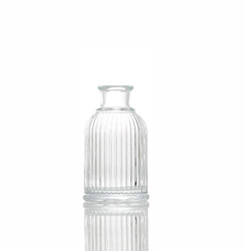 Glass Diffuser Bottles 3.8 High 100ml 3.4 Fl Oz Round Aroma Bottles Diffusers Vase Fragrance Accessories Use for DIY Replacement Reed Diffuser Sets Craft Projects Wedding Party