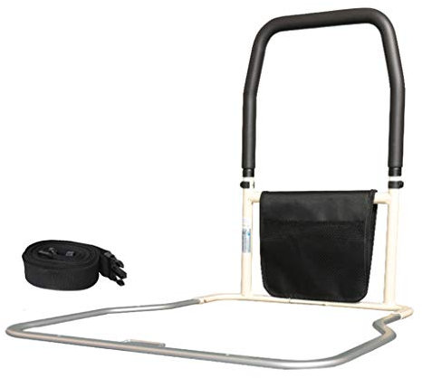LHNLY-Handlauf Bettgitter haltegriff Bett zum aufstehen - Bettgitter für Erwachsene Senioren - Aufstehhilfe für Bett mit Lattenrost Bettgalgen Bettgeländer Einstiegshilfe, Hohe 58cm