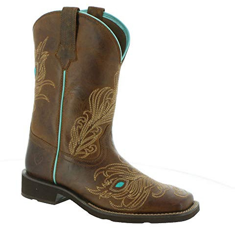 ARIAT Bright Eyes II-Stivali Western, Donna, Marrone stagionato, 41.5 EU