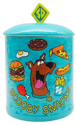 Silver Buffalo Scooby Doo Scooby Snacks Large Canister Ceramic Cookie Jar
