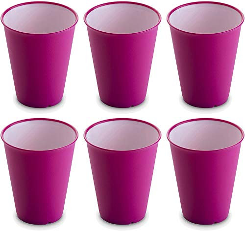 Omada Design 6 Bicchieri Acqua, Bibite, 300 ml, Infrangibili, Impilabili, Antibatterici, Microonde, Lavabili in Lavastoviglie, linea Sanaliving