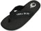 GRILL OR DIE Unisex Zehenstegpantolette Zehentrenner Sandale, Farbe:schwarz, Größe:46 EU