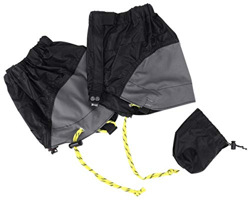 Abaodam Kurze Gamaschen Leichte wasserdichte Niedrigen Knöchel Gamaschen Wandern Sand Beweis Gamaschen Schuhe Abdeckungen für Outdoor Klettern Walking Berg Lauf Schwarz