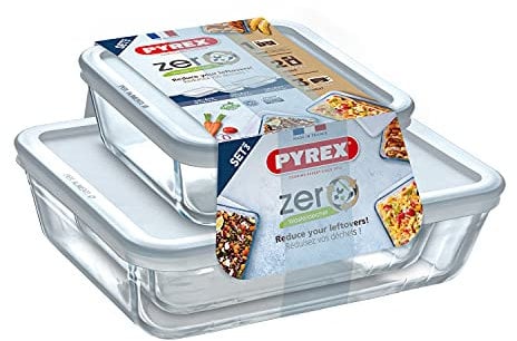 Pyrex Zero Cook & Freeze Food Storage Canisters, Set of 3