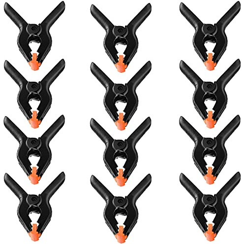 12 Pcs 5inch Spring Clamps, Spring Clips with a Large Span, Spring Clips Clamps Force of The Spring clamp, Glue Clamps with Movable Jaws, Tension Clamps