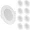 UKawhi LED Einbaustrahler Ultra flach LED Spot 6W 230V IP44 Neutralweiß 9er Set Einbauleuchten led Einbautiefe 26mm Mini Slim Decken Spot für Badezimmer Wohnzimmer