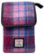 Terrapin Trading Schottische Harris Tweed Umhängetasche - Pastellrosa