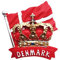 Dänemark 3D-Flagge Krone Kühlschrankmagnet Souvenir Geschenk, Harz handgefertigt Dänemark Kühlschrankmagnet Home & Kitchen Decoration Kollektion