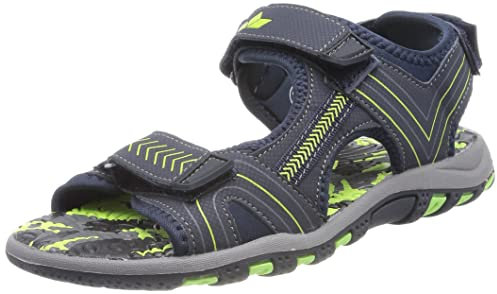 Lico Jungen Hambo V Sandalen, Marine Grau Lemon, 32 EU