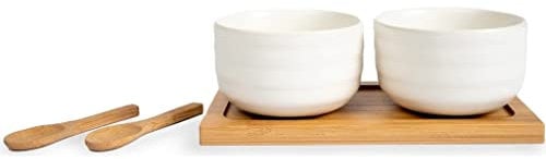Sagaform 5018343 Tapas-Set, Steingut-Bambus