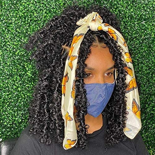 Xtrend 12 pouces 6 Packs Butterfly Locs Crochet Hair Black Dessy Disted Faux Traids Pré-boucle Locs Softs pour femmes noires # 1B