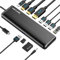 USB C Docking Station, WAVLINK 12 in 1 Triple Display Laptop Dock 4K@60Hz, 2 HDMI,1 DisplayPort,100W PD, 2 USB3.0, 2 USB 2.0, Gigabit Ethernet,SD/TF Slot,Audio Jack, for Thunderbolt 3/4 & Windows/Mac