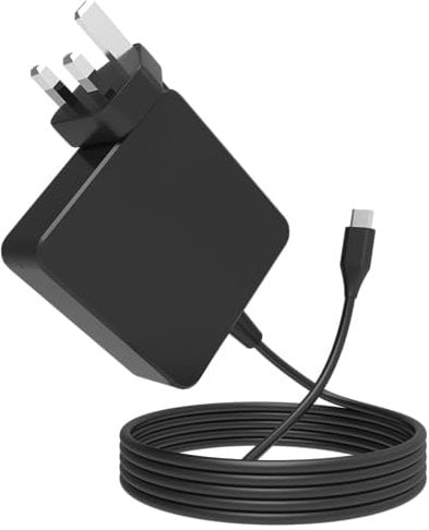 Universal Chromebook Charger USB-C for Asus/Samsung/Acer/Hp/Lenovo/Dell 65W USB C Computer Laptop Charger UK - Type C Power Cord Adapter Replacement Lenovo Thinkpad/Yoga,HP Envy/Spectre,Dell Latitude