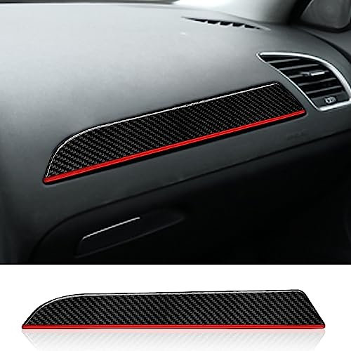 Auto Armaturenbrett Panel Aufkleber, Kohlefaser Aufkleber Dekoration, Kohlefaser Trim, Abdeckung Trim, Kompatibel mit A4 (2009–2016), S4 (2010–2016), RS4 (2012–2015)