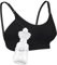 Neppein Hands-Free Pumping Bra - Adjustable Breast-Pump Holder, Seamless Nursing Maternity Bra for Pregnancy & Breastfeeding - Black
